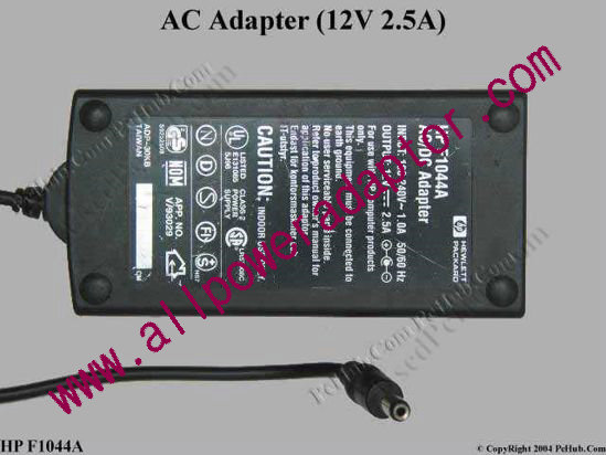 HP AC Adapter- Laptop 12V 2.5A, 5.5/2.1mm, C14