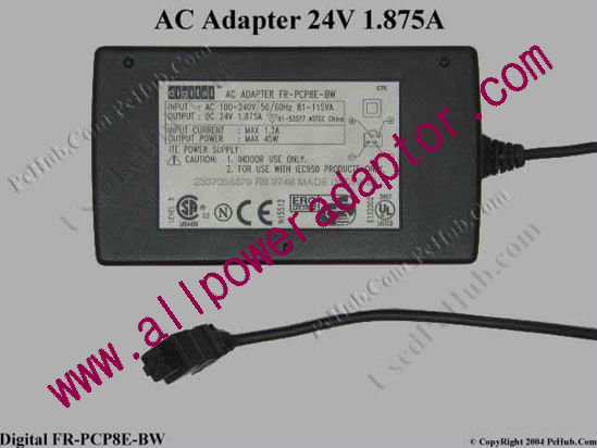 Digital Common Item (Digital) AC Adapter- Laptop FR-PCP8E-BW