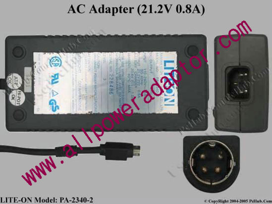 LITE-ON PA-2340-2 AC Adapter 21.2V 0.8A