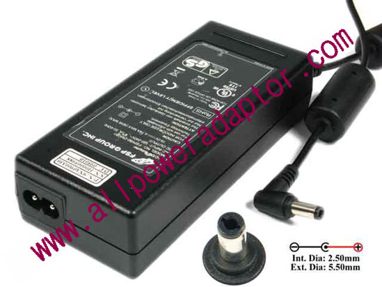 FSP Group Inc FSP090-DMCB1 AC Adapter- Laptop 19V 4.74A, 5.5/2.5mm, 2-Prong