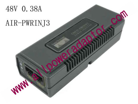 Cisco AIR-PWRINJ3 AC Adapter - NEW Original 48V 0.38A, RJ-45 Port, 5.5/2.5mm Jack, New