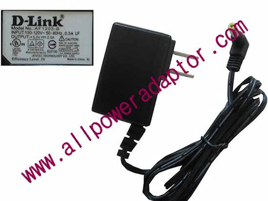 D-Link AF1205-B AC Adapter - NEW Original 5V 2A, 5.5/2.5mm, US 2-Pin, New