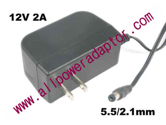 NETGEAR 332-10035-01 AC Adapter - NEW Original 12V 2A, 5.5/2.1mm, US 2-Pin Plug