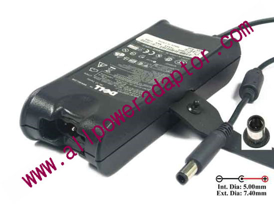Dell Common Item (Dell) AC Adapter - NEW Original 19.5V 4.62A, 7.4/5.0mm With Pin, 3-Prong, Flat, Ne