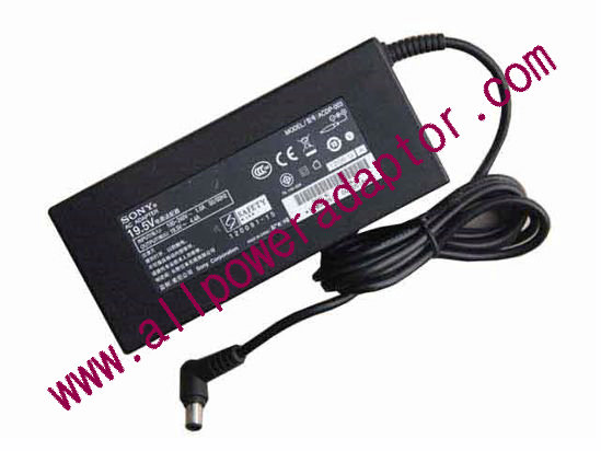 Sony AC Adapter 19.5V 4.4A, 6.0/4.3mm W/Pin, 2-Prong