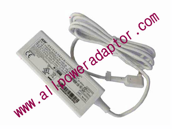 Acer AC Adapter (Acer) AC Adapter- Laptop 19V 2.37A, 3.0/1.1mm, 3P, White, New