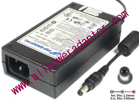 FSP Group Inc FSP048-1AD101C AC Adapter 5V-12V 12V 4A, 5.5/2.1mm, C14