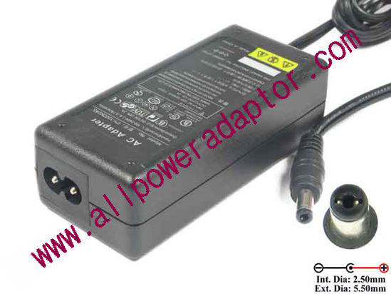 AOK OEM Power AC Adapter 5V-12V 12V 2A, 5.5/2.5mm, 2-Prong, New