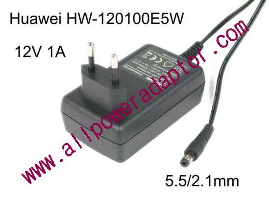 Huawei HW-120100E5W AC Adapter 5V-12V 12V 1A, 5.5/2.1mm, EU 2P