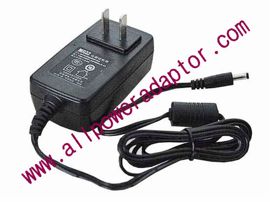 Mass Power SFF0550260C1BA AC Adapter 5V-12V 5.5V 2.6A, 5.5/2.1mm, US 2P Plug, New