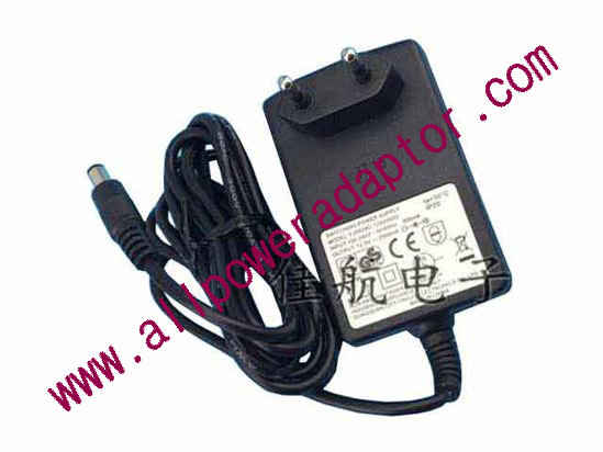 AOK OEM Power AC Adapter 5V-12V YJS024C-1202000G, 12V 2A, 5.5/2.5mm, EU 2P Plug, N