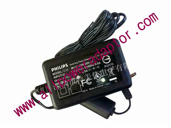 Philips MU18-2090200-A1 AC Adapter 5V-12V 9V 2A, 3.5/1.35mm, US 2P Plug