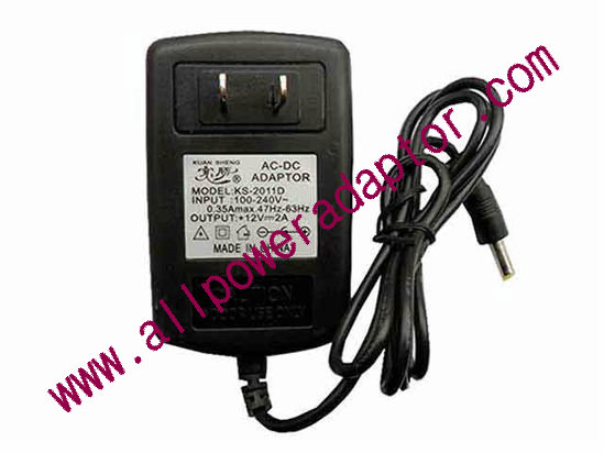 OEM Power AC Adapter - Compatible KS-2011D, 12V 2A 2.5/0.7mm, US 2-Pin, New