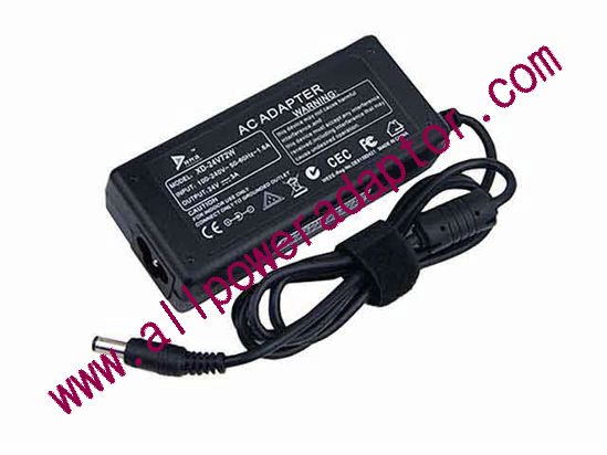 OEM Power AC Adapter - Compatible XD-24V72W, 24V 3A 5.5/2.5mm, 3-Prong, New