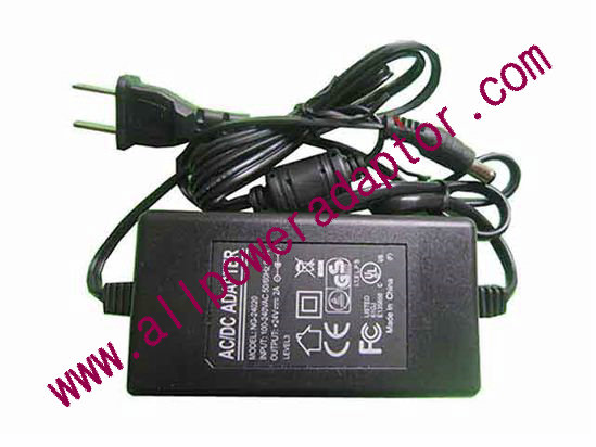 OEM Power AC Adapter - Compatible NG-24020, 24V 2A 5.5/2.1mm, New