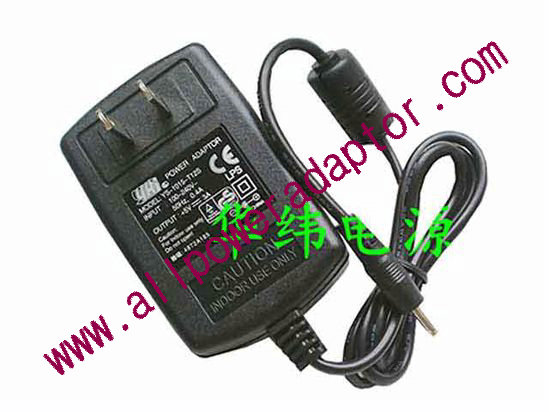 OEM Power AC Adapter - Compatible YS-1015-T12S, 5V 3A 2.5/0.7mm, US 2-Pin, New
