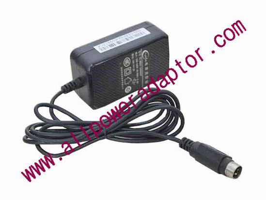 Trythink TS-A024-120020CF AC Adapter 5V-12V 12V 2A, 4P P14=V, US 2P Plug, New