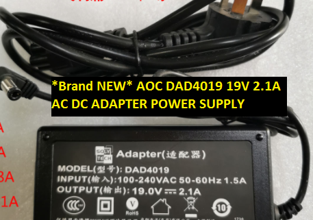 *Brand NEW* AC100-240V 1.5A 19V 2.1A AC DC ADAPTER AOC DAD4019 POWER SUPPLY