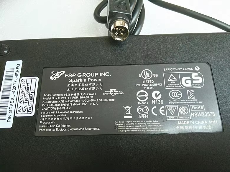 *Brand NEW*FSP FSP180ABAN2 19V 9.47A AC ADAPTER Power Supply