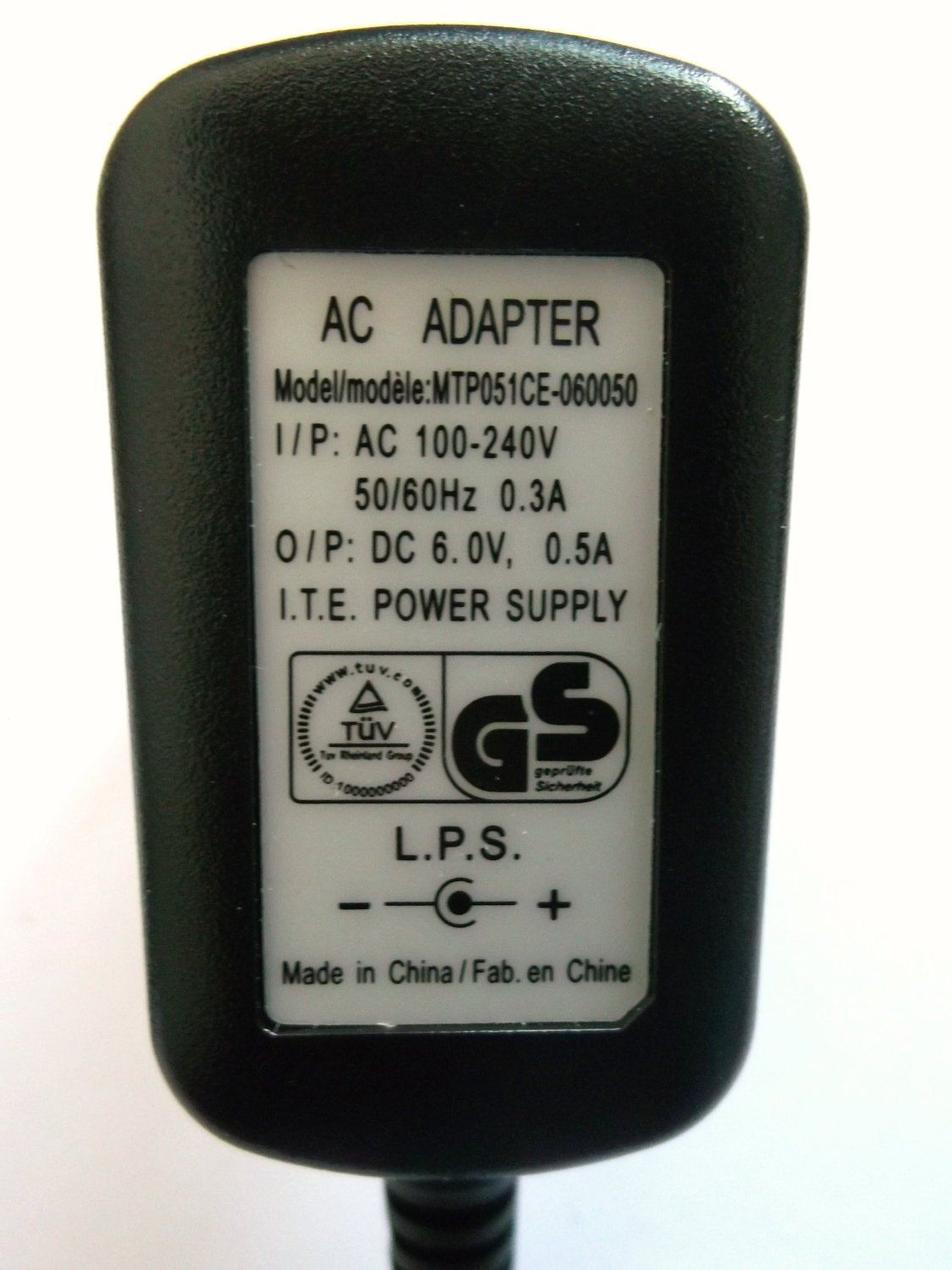 NEW Original 6V 0.5A MTP051CE-060050 Netzteil Ac Adapter Eu
