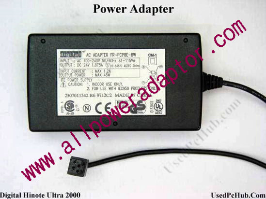 Digital HiNote Ultra 2000 AC Adapter- Laptop