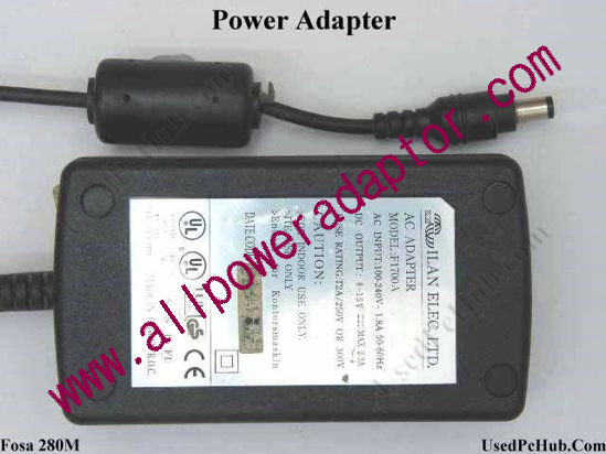 Fosa 280M AC Adapter- Laptop - Click Image to Close