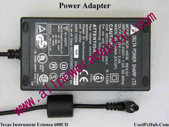 Texas Instruments Extensa 600CD AC Adapter