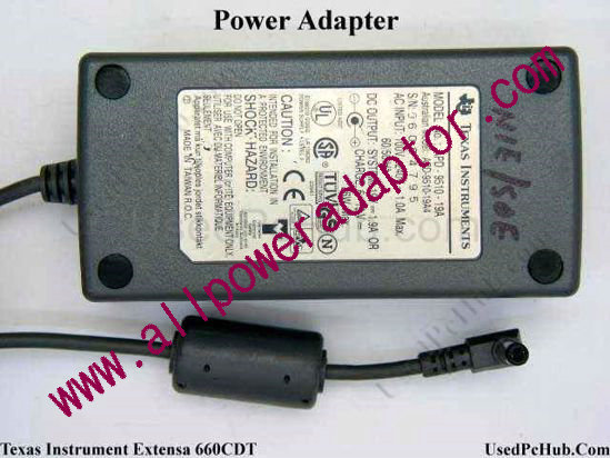 Texas Instruments Extensa 660CDT AC Adapter