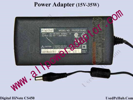 Digital HiNote CS450 AC Adapter- Laptop