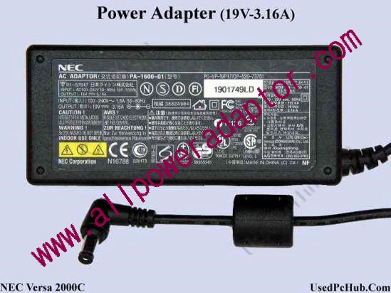 NEC Versa 2000C AC Adapter
