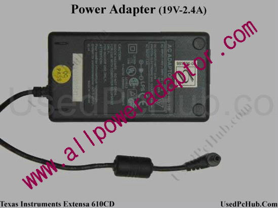 Texas Instruments Extensa 610CD AC Adapter SPN-460-19B