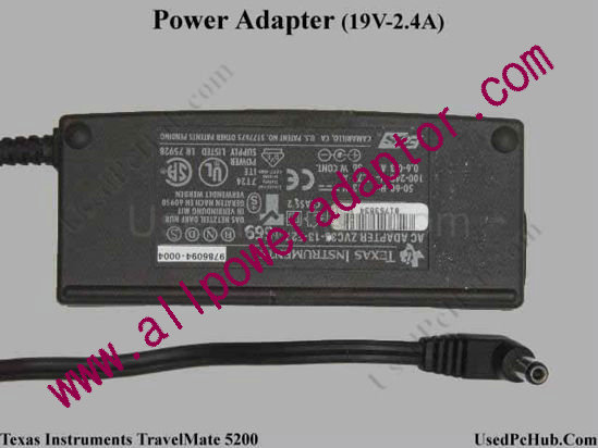 Texas Instruments Common Item AC Adapter 9786094-0004