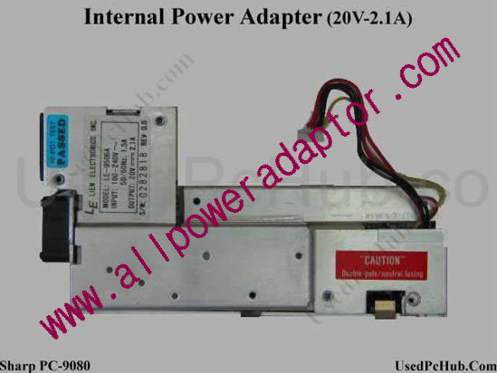 Sharp PC9080 AC Adapter 20V 2.1A
