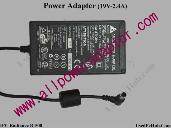 IPC Radiance R-500 AC Adapter- Laptop