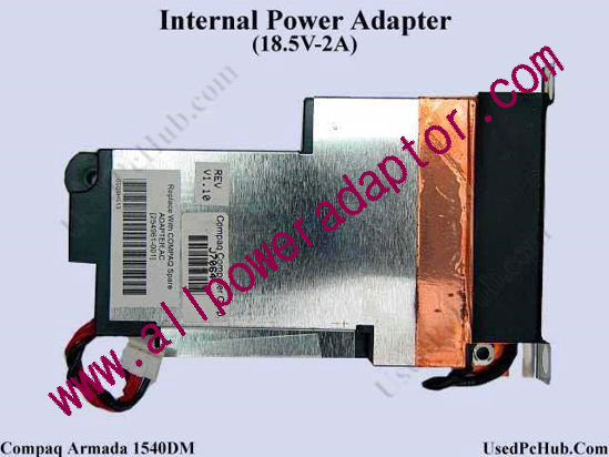 Compaq Armada Series AC Adapter- Laptop 254961-001, 18.5V 2A, Internal