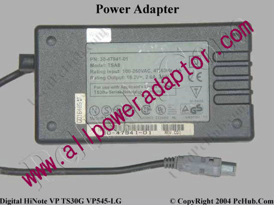 Digital HiNote VP TS30G VP545-LG AC Adapter- Laptop