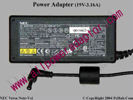 NEC AC Adapter PA-1600-01