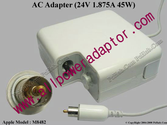 Apple Common Item (Apple) AC Adapter- Laptop M8482, 24V 1.875A