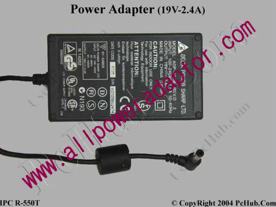 IPC Radiance R-550T AC Adapter- Laptop
