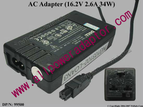 Dell Common Item (Dell) AC Adapter- Laptop TSA 8, 16.2V 2.6A, Tip F