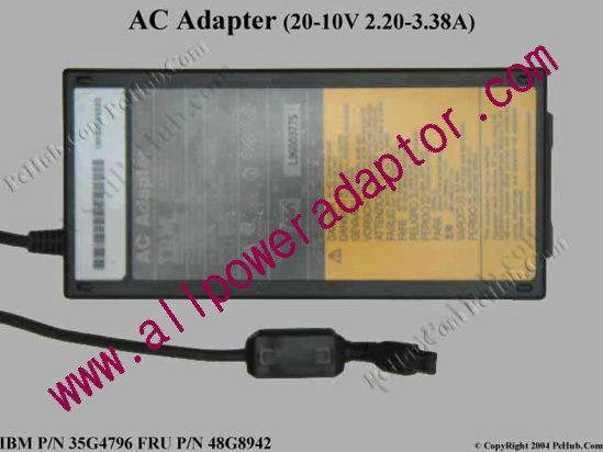 IBM Thinkpad Series AC Adapter- Laptop FRU: 48G8942