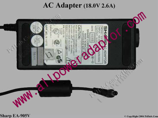 Sharp AC Adapter EA-905V