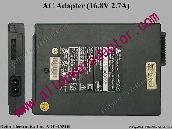 Delta Electronics ADP-45MB AC Adapter- Laptop 16.8V 2.7A