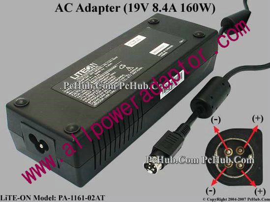 LITE-ON PA-1161-02AT AC Adapter 18V 8.4A, 4-Pin P1