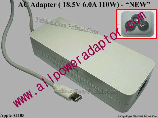 Apple Common Item (Apple) AC Adapter 13V-19V A1105, 18.5V 4.6A, NEW