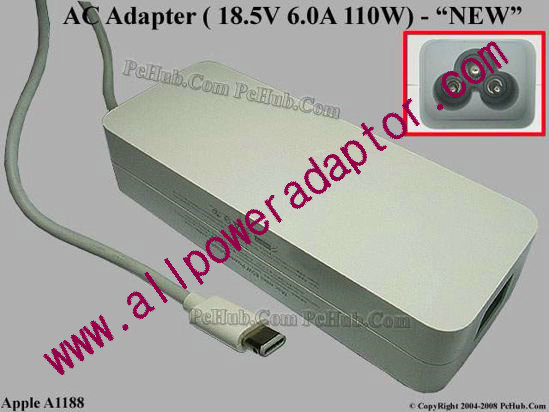 Apple Common Item (Apple) AC Adapter 13V-19V A1188, 18.5V 6A, NEW