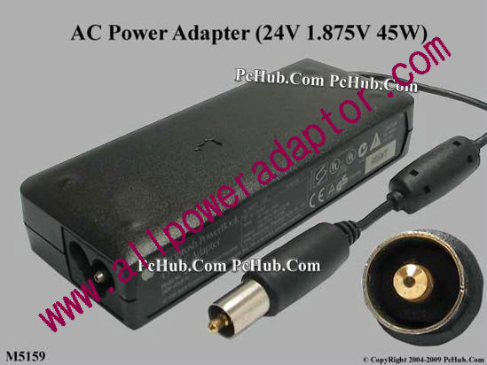 Apple Common Item (Apple) AC Adapter- Laptop M5159, 24V 1.875A, Tip G3