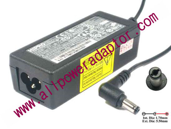 HIPRO HP-A0301R3 AC Adapter- Laptop 19V 1.58A, 5.5/1.7mm, 3-Prong