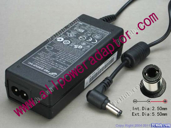 FSP Group Inc FSP065-RAC AC Adapter- Laptop 19V 3.42A, 5.5/2.5mm, 2-Prong