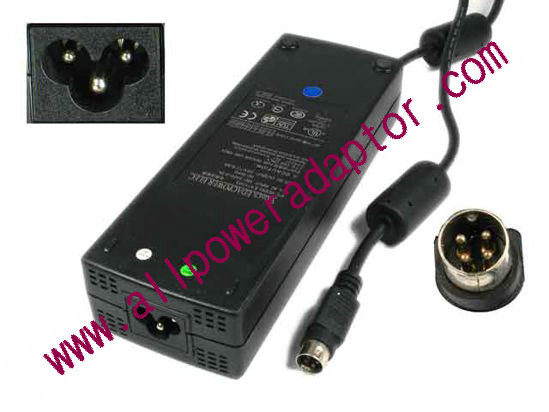 Li Shin LSE0110A20120 AC Adapter 20V 6A, 4-Pin DIN, 3-Prong